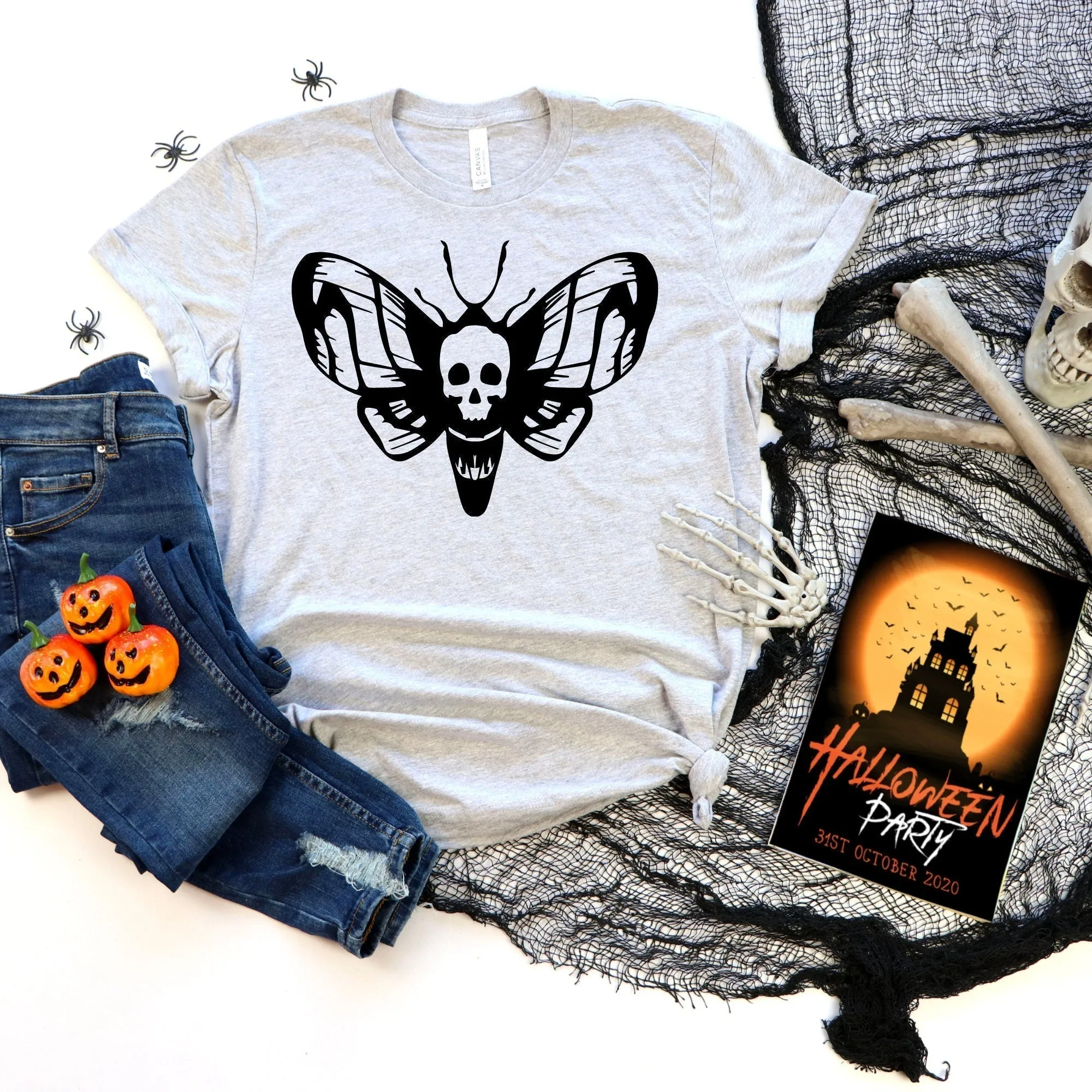 Halloween Sweater, Halloween Crewneck, Halloween Party, Horror Sweatshirt, Funny Horror Movie Tshirt, Scary Movie Hoodie, Death Moth Shirt
