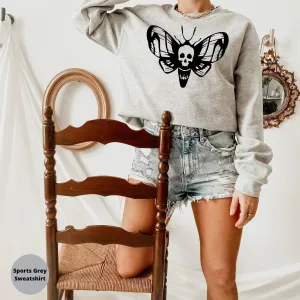 Halloween Sweater, Halloween Crewneck, Halloween Party, Horror Sweatshirt, Funny Horror Movie Tshirt, Scary Movie Hoodie, Death Moth Shirt