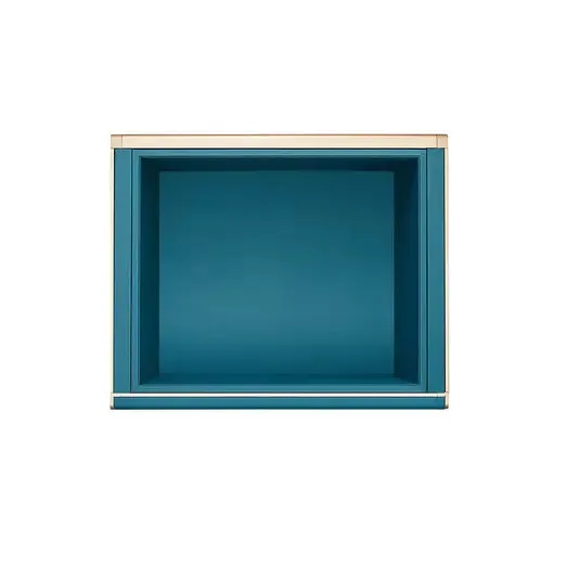 Higold B Series Pull Out Wardrobe Basket Deep Fits 600mm Cabinet Teal with Satin Champagne