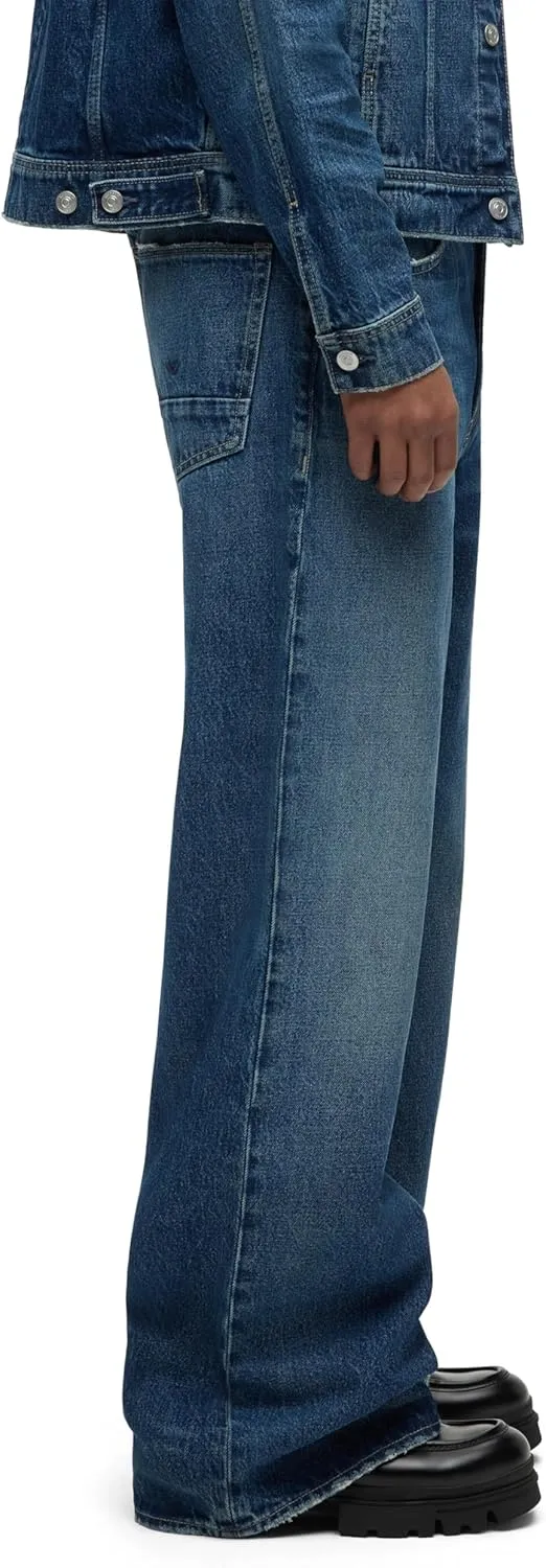 HUDSON Men's Luca Loose Fit Wide Leg Denim Pant