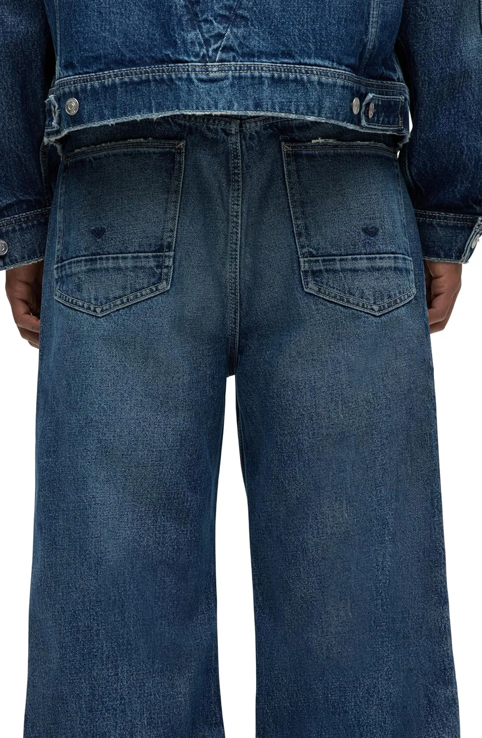 HUDSON Men's Luca Loose Fit Wide Leg Denim Pant
