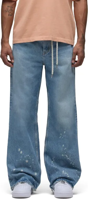 HUDSON Men's Luca Loose Fit Wide Leg Denim Pant
