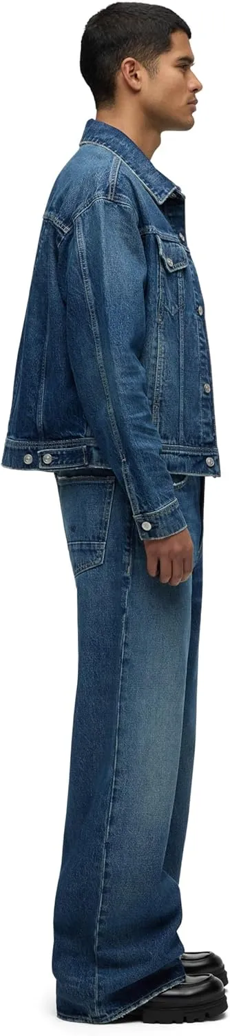 HUDSON Men's Luca Loose Fit Wide Leg Denim Pant