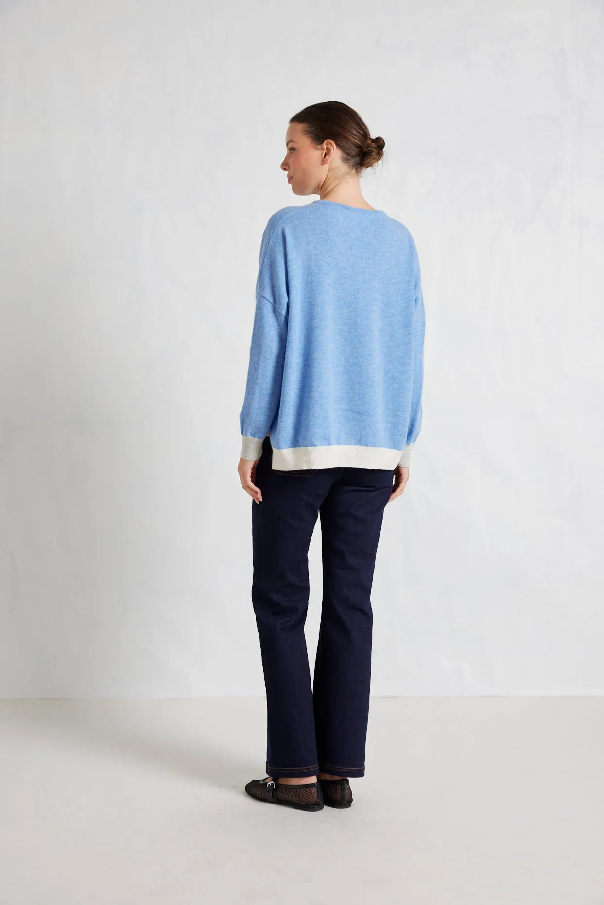 Imogen Sweater in Dusty Denim