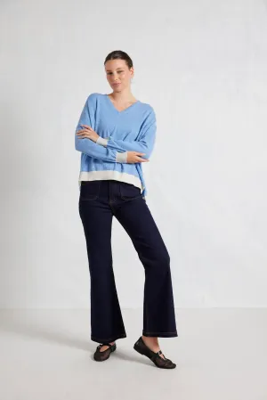 Imogen Sweater in Dusty Denim
