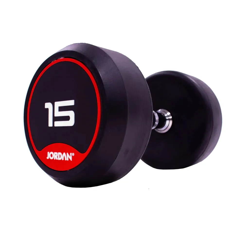 Jordan Fitness Classic Rubber Dumbbells