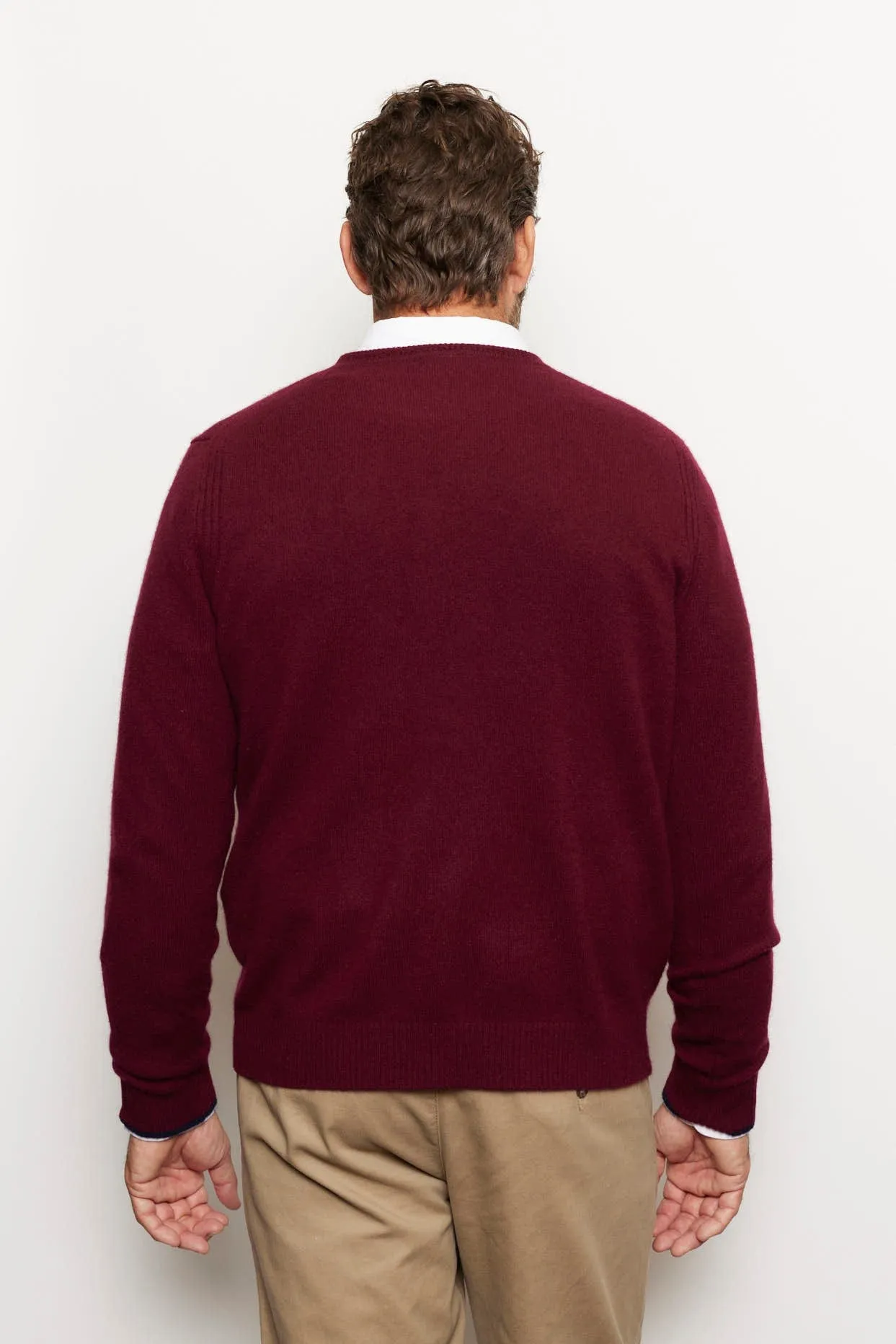 Jules Cashmere Sweater in Burgundy