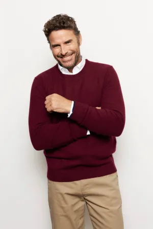 Jules Cashmere Sweater in Burgundy