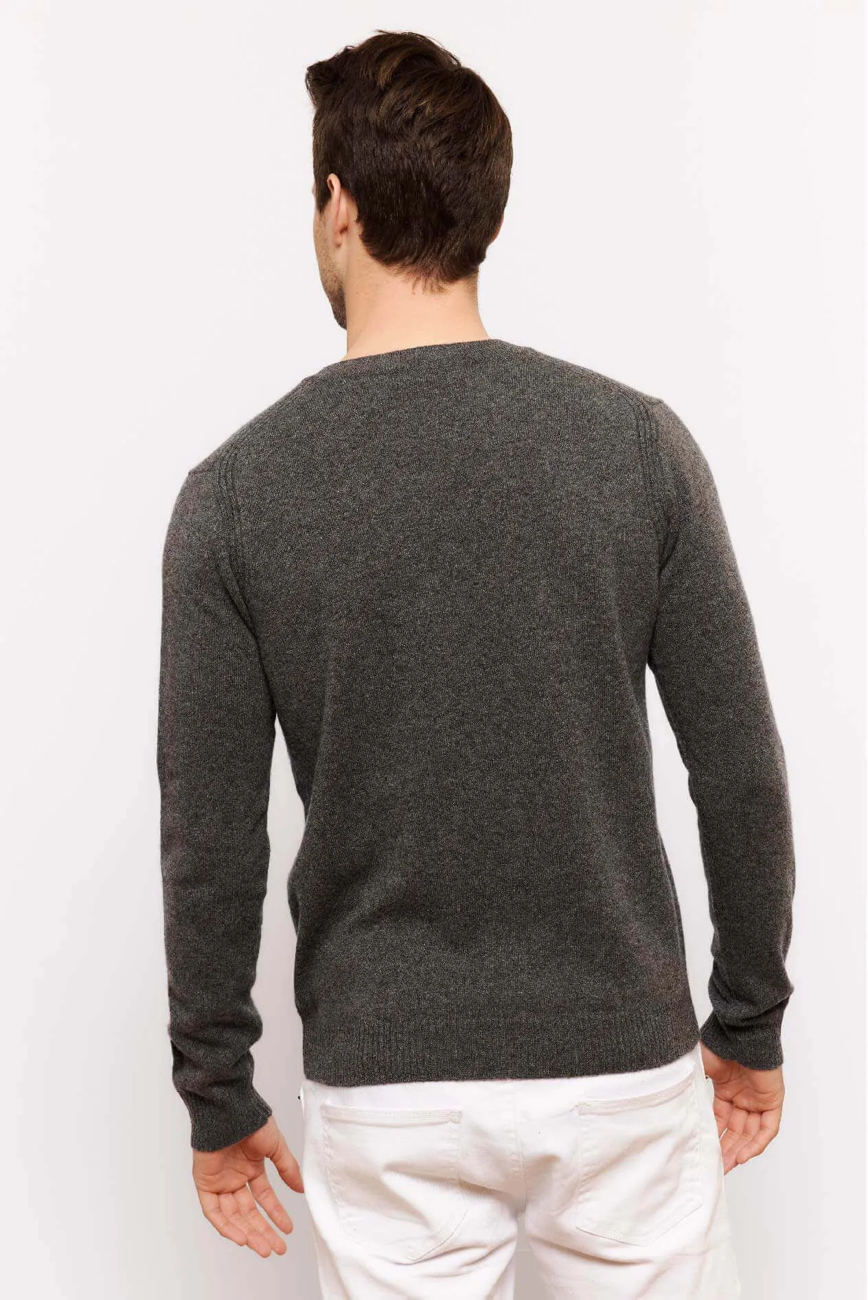 Jules Cashmere Sweater in Charcoal