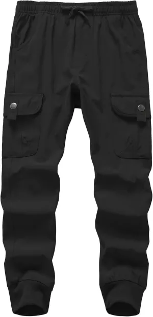Kids' Cargo Pants, Youth Boys' Hiking Casual Outdoor Quick Dry Boy Scout Pants