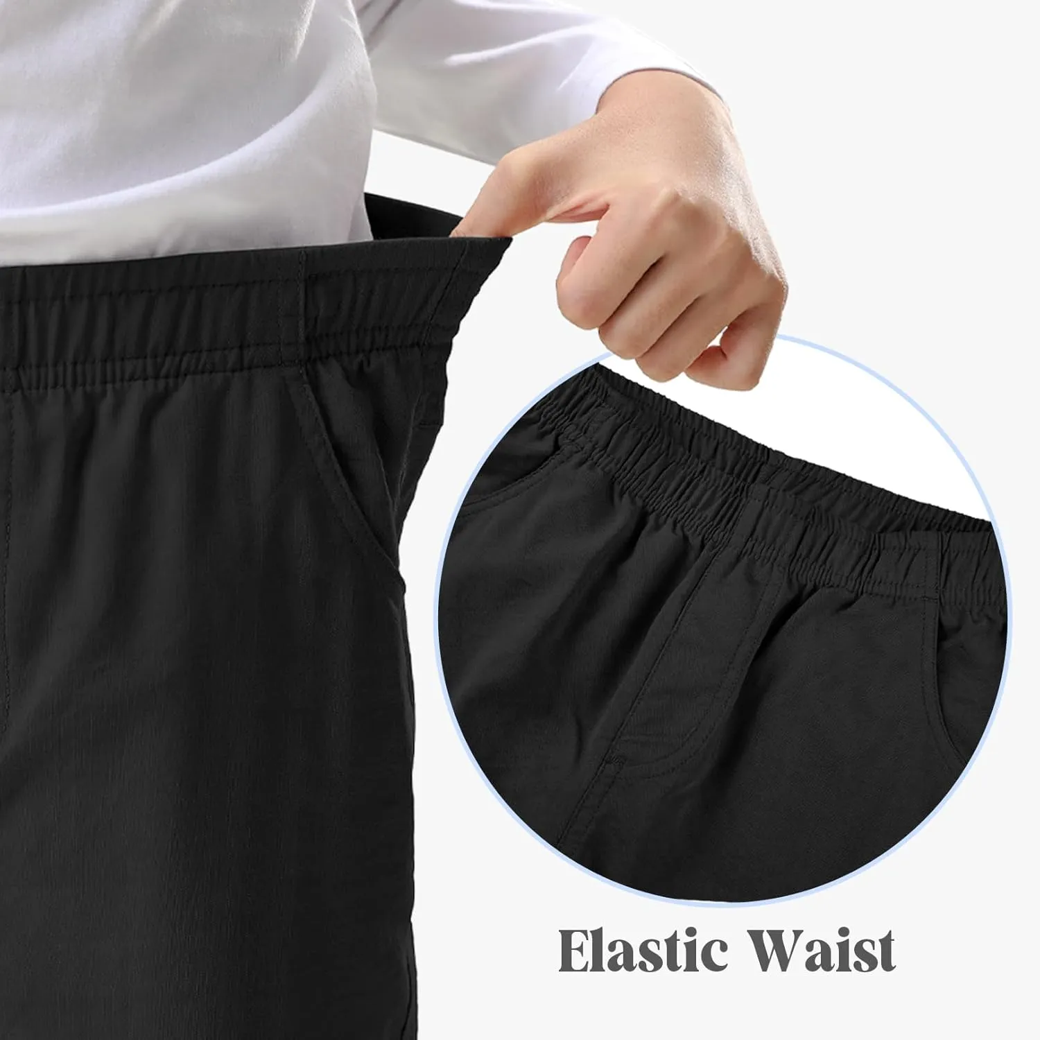 Kids' Cargo Pants, Youth Boys' Hiking Casual Outdoor Quick Dry Boy Scout Pants