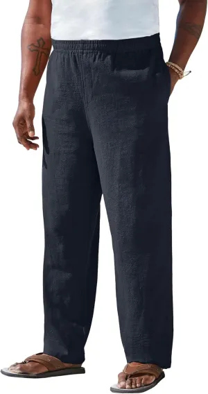 KingSize Men's Big & Tall Elastic Waist Gauze Cotton Pants