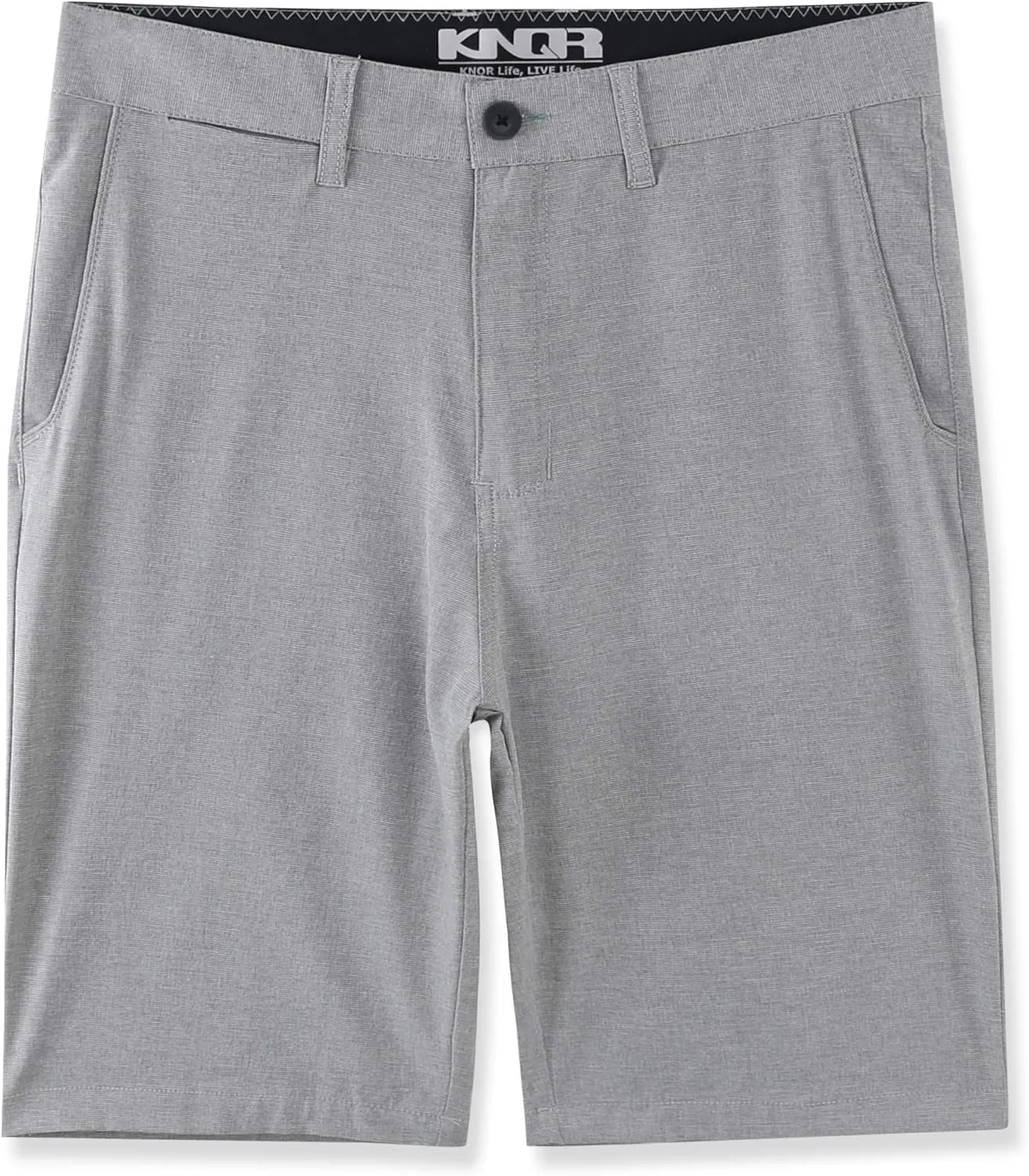 KNQR Mens Performance Quick Dry 4way Stretch Regular Fit All-Terrain Active Training Hybrid Shorts