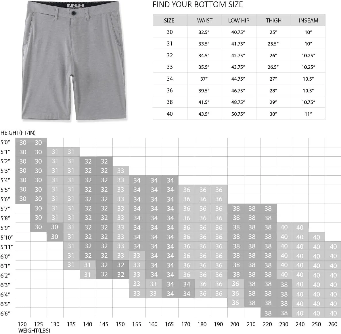 KNQR Mens Performance Quick Dry 4way Stretch Regular Fit All-Terrain Active Training Hybrid Shorts