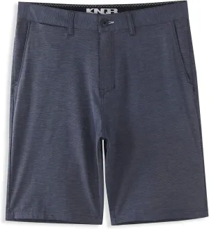 KNQR Mens Performance Quick Dry 4way Stretch Regular Fit All-Terrain Active Training Hybrid Shorts