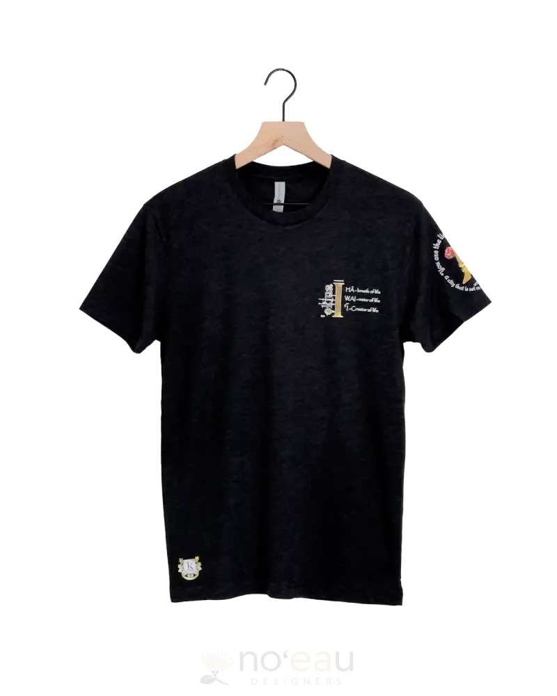 KZ DEZIGNS - ʻOkina I/Praying Hands Charcoal T-Shirt