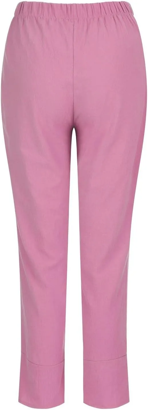 Lady Trouser Pant Summer Pants High Casual Waist Long Solid Cotton Pants 70s Pants Women Sexy Lounging