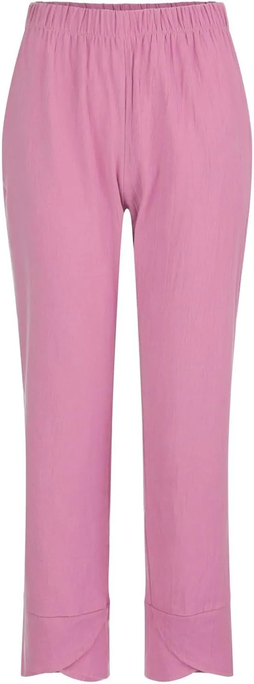 Lady Trouser Pant Summer Pants High Casual Waist Long Solid Cotton Pants 70s Pants Women Sexy Lounging