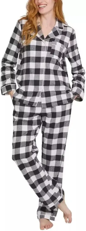 Lands' End Ladies' Flannel 2-piece Pajama Set