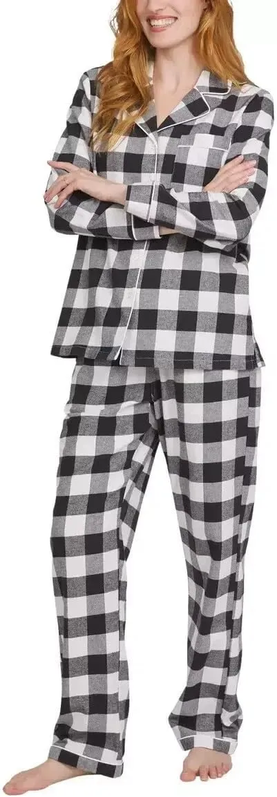 Lands' End Ladies' Flannel 2-piece Pajama Set