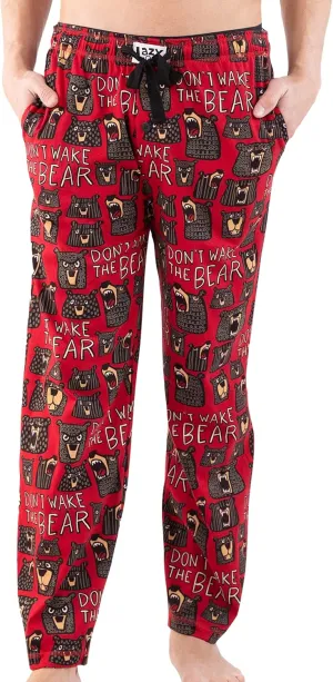 Lazy One Bear & Bigfoot Pajama Pants For Men, Men's Separate Bottoms, Lounge Pants, Funny, Humorous