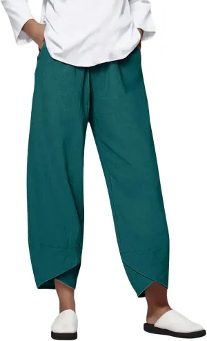 LCMTWX Capris for Women Pockets for Women Casual Stretch High Waisted Yoga Leggings Comfy Wide Leg Pants Womens Pull On