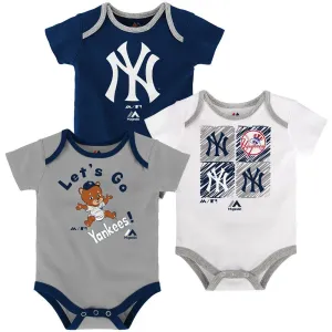 Let's Go Yankees Creeper 3-Pack