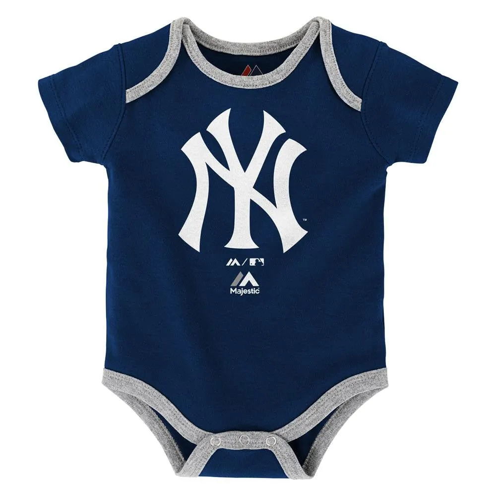 Let's Go Yankees Creeper 3-Pack