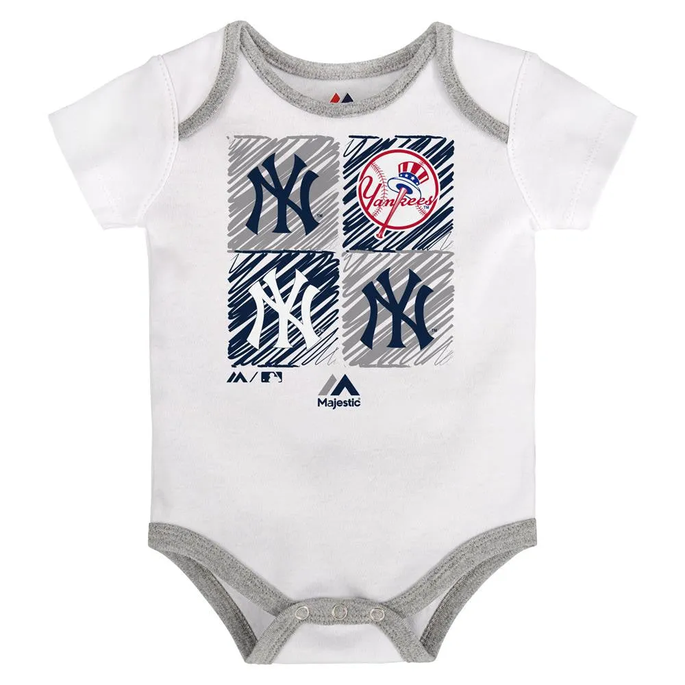 Let's Go Yankees Creeper 3-Pack