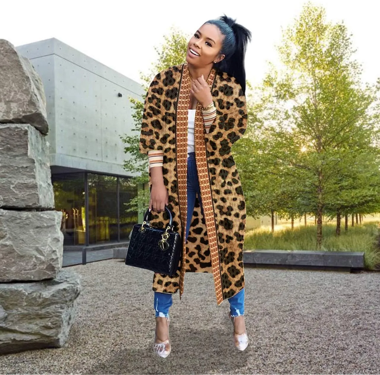 Long Cardigan for Women Lightweight Open Front Jacket Coat Outwear