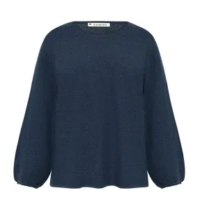 Mansted Mirabelle Sweater 3/4 Loose Sleeve and Rolled Edge Neck - 65