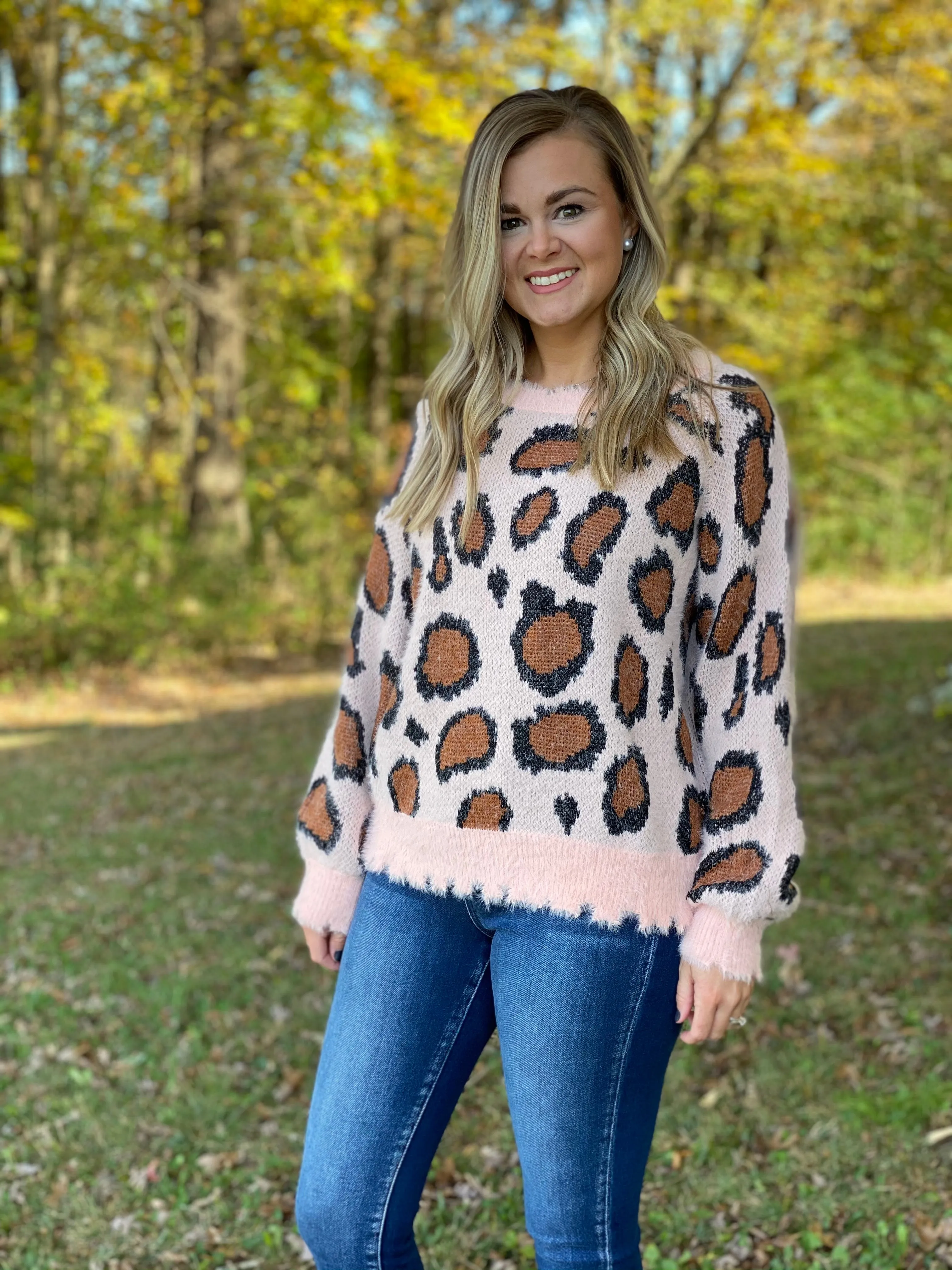 Mattie Animal Print Sweater