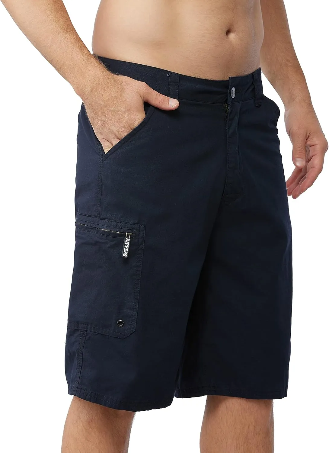 Maui Rippers Men's Cargo Shorts Adjustable Waistband 21" and 24" Lengths