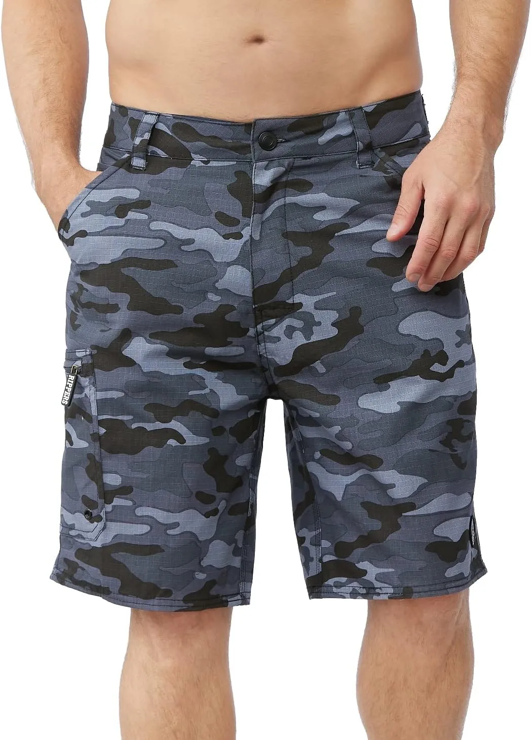 Maui Rippers Men's Cargo Shorts Adjustable Waistband 21" and 24" Lengths