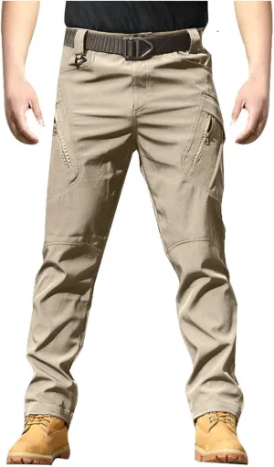 Mens Casual Tactical Cargo Pants Ripstop Work Pants Joggers Hiking Pants Summer Autumn Trousers with Pockets