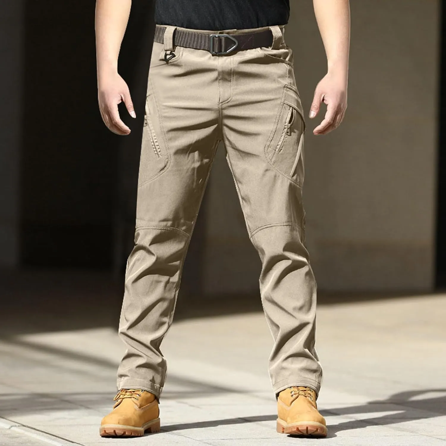 Mens Casual Tactical Cargo Pants Ripstop Work Pants Joggers Hiking Pants Summer Autumn Trousers with Pockets