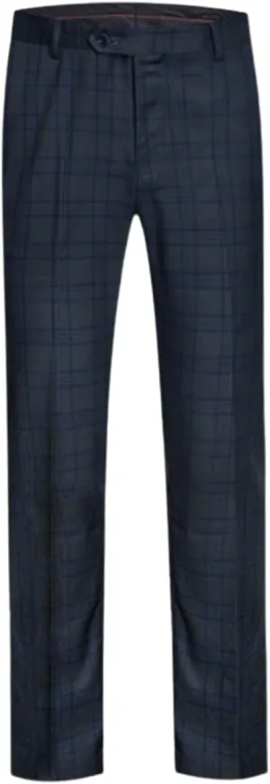 Men's Checked Plaid Tuxedo Suit Pants for Wedding Party Prom Groom Daily Formal Trousers