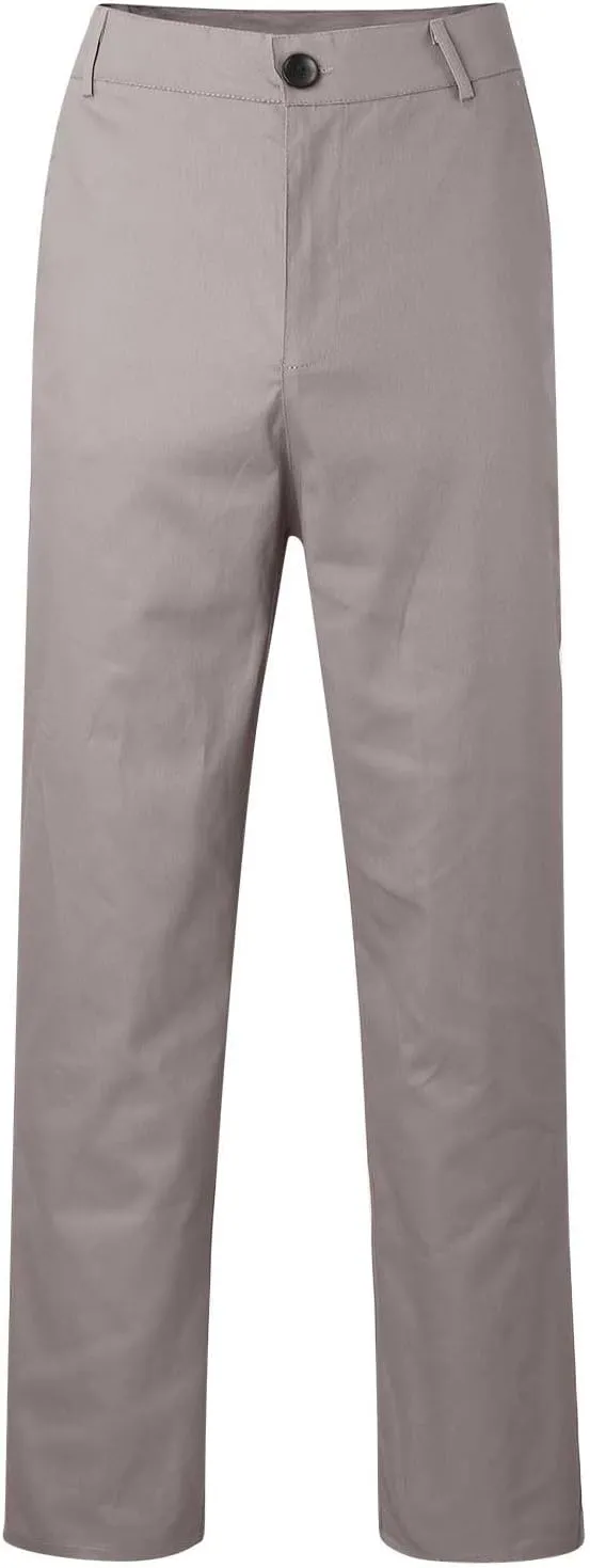 Mens Chino Pants Slim Fit Flat Front Stretch Skinny Straight Leg Classic Twill Dress Pants with Pockets