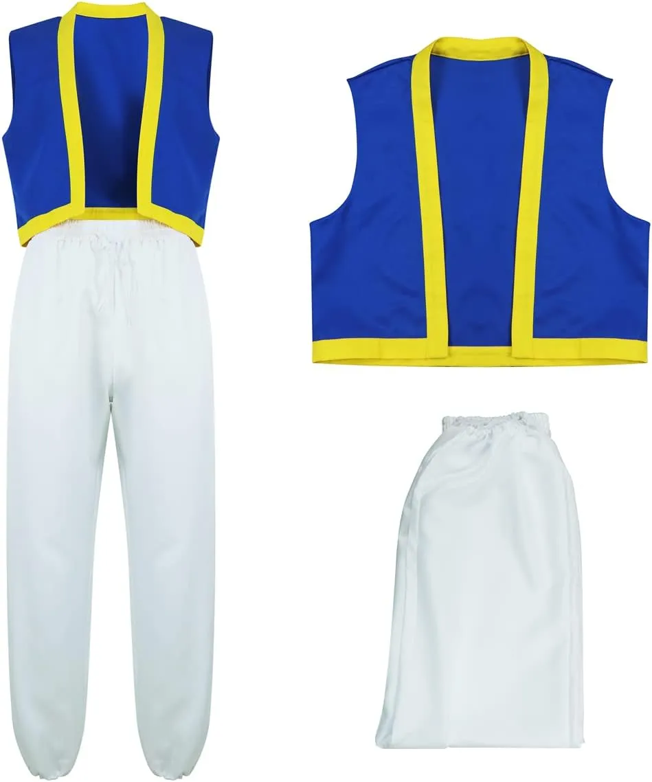 Mens Costume Adults Waistcoat Vest Pants Halloween Cosplay Outfit Fancy Dress Up