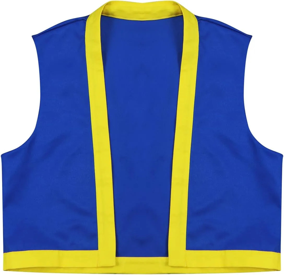 Mens Costume Adults Waistcoat Vest Pants Halloween Cosplay Outfit Fancy Dress Up