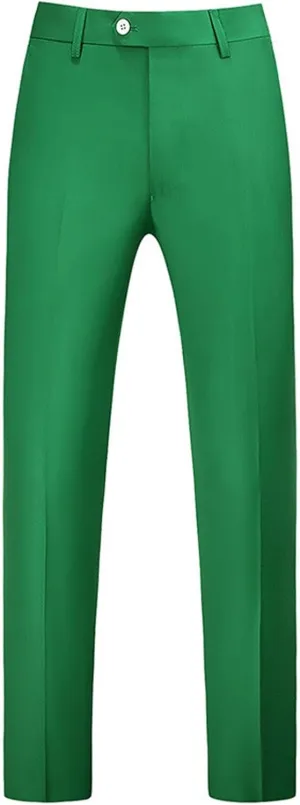 Men's Formal Dress Pants Traveler Stretch Slim Fit Flat-Front Chino Golf Trousers Business Casual Office Work Suit Pants