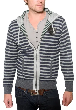 Men's RA-RE - "RASET" Stripped Hooded Sweater