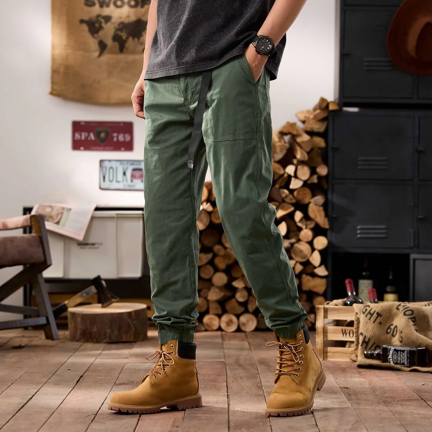 Men's Tactical Pants Ripstop Cargo Pants Lightweight Work Hiking Trousers Outdoor Pockets Fishing Military Pants