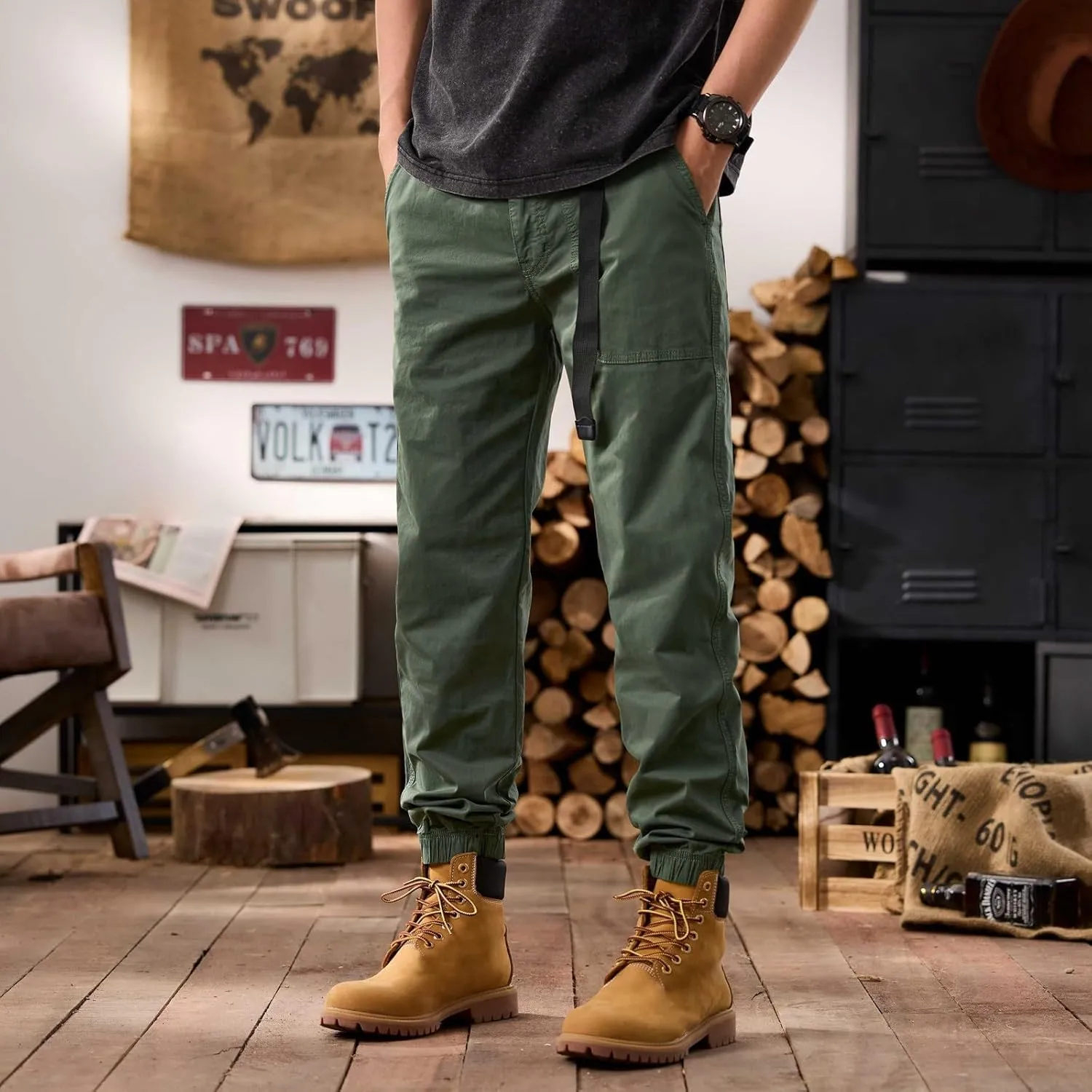 Men's Tactical Pants Ripstop Cargo Pants Lightweight Work Hiking Trousers Outdoor Pockets Fishing Military Pants