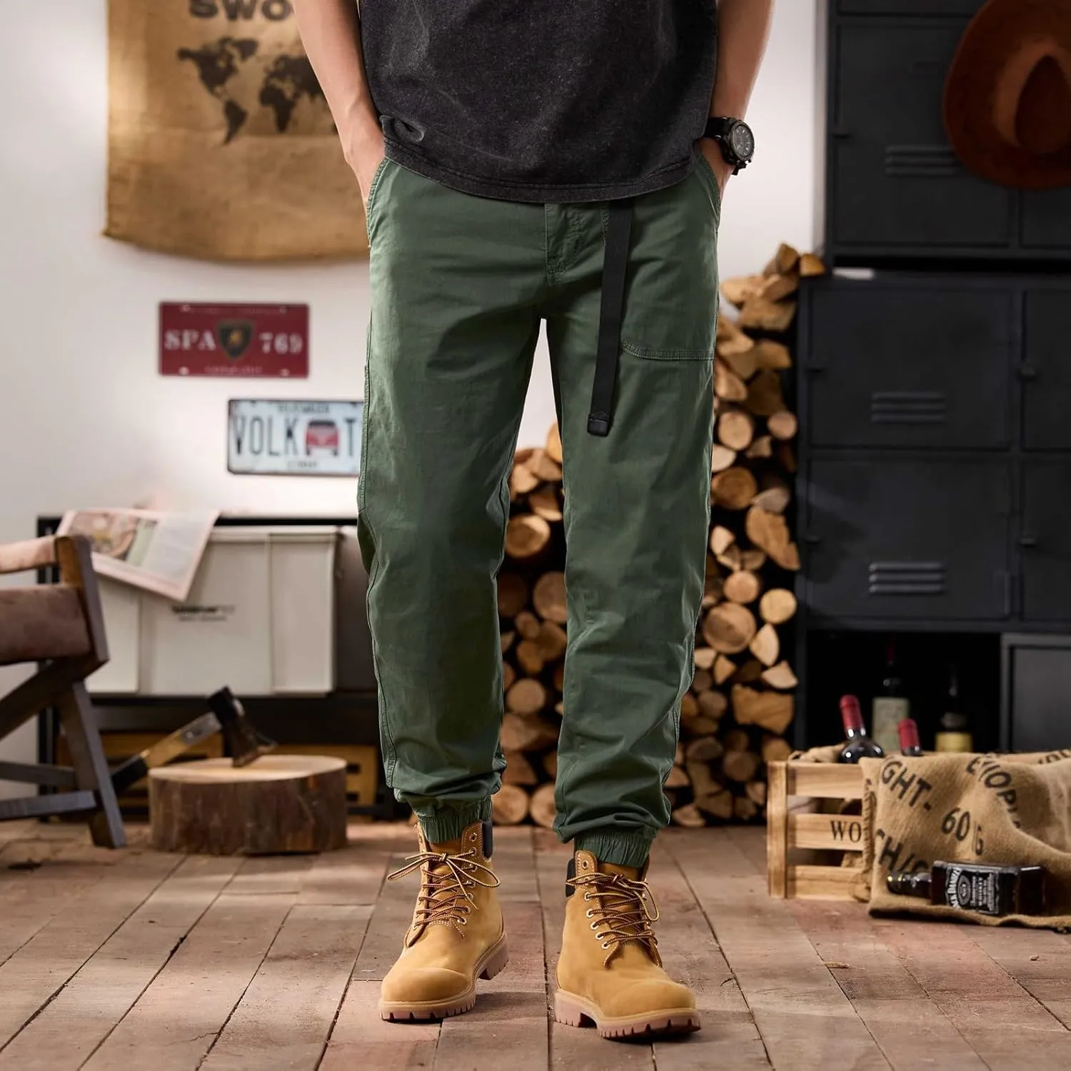 Men's Tactical Pants Ripstop Cargo Pants Lightweight Work Hiking Trousers Outdoor Pockets Fishing Military Pants