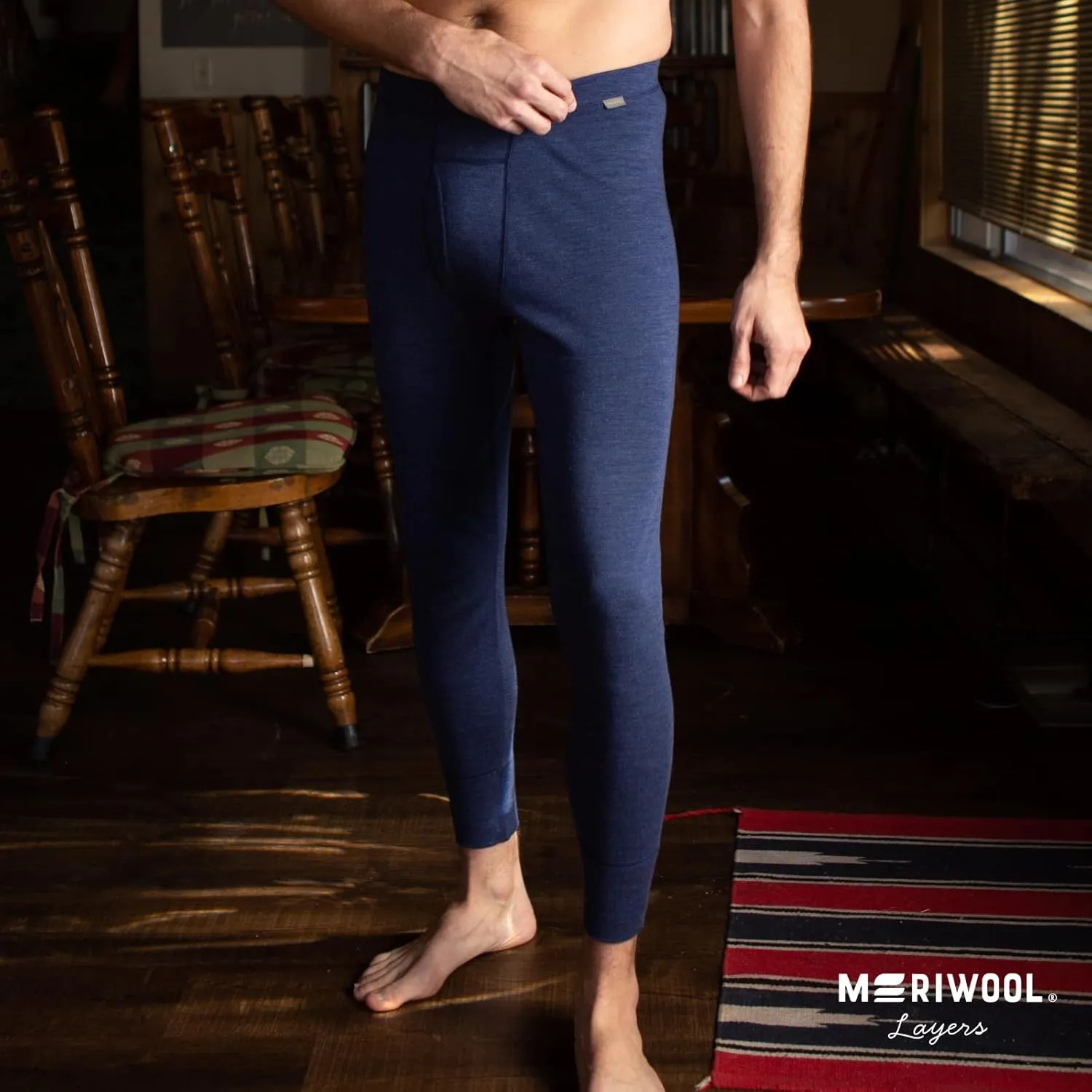 MERIWOOL Mens Base Layer 100% Merino Wool Thermal Pants