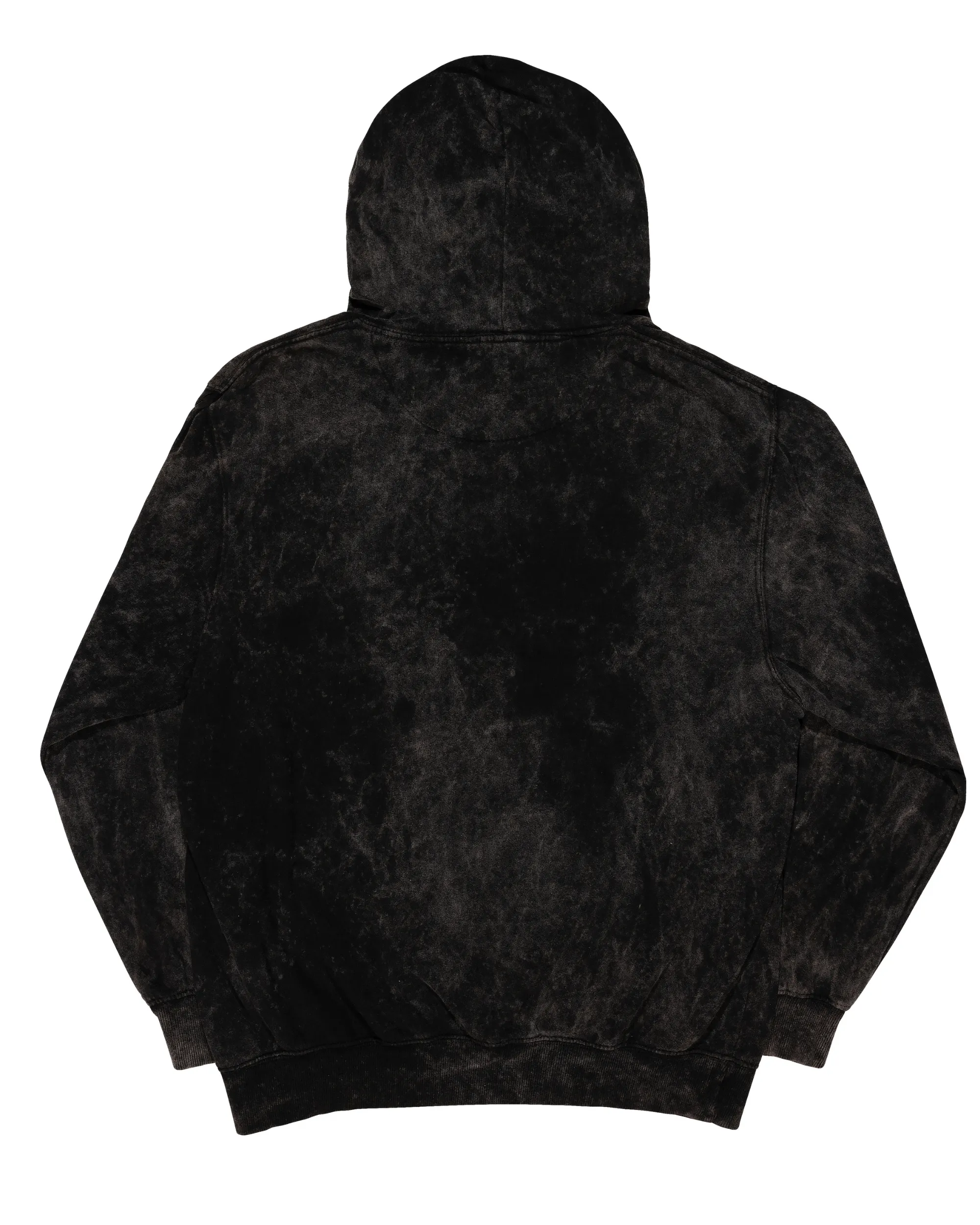 Mineral Wash Premium Fleece Hoodie - Black