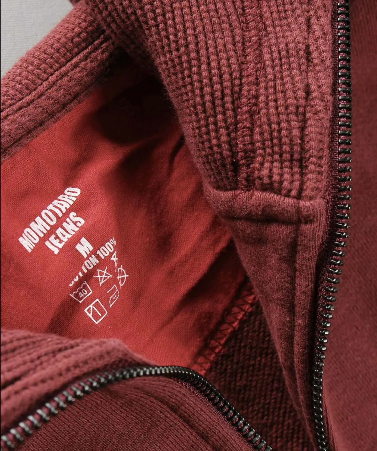 Momotaro 07-044 Heavyweight GTB Hoodie (Burgundy)