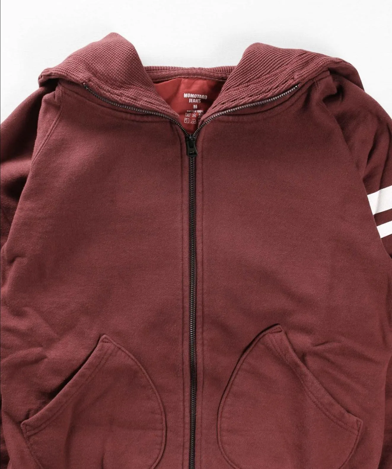 Momotaro 07-044 Heavyweight GTB Hoodie (Burgundy)