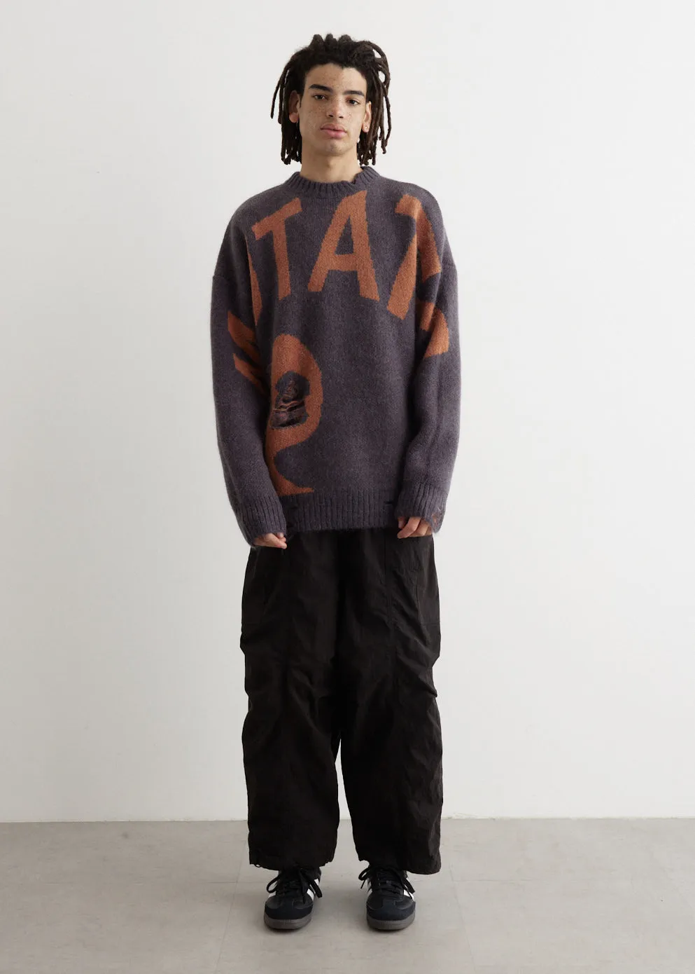 Mutate Distressed Crewneck Knit